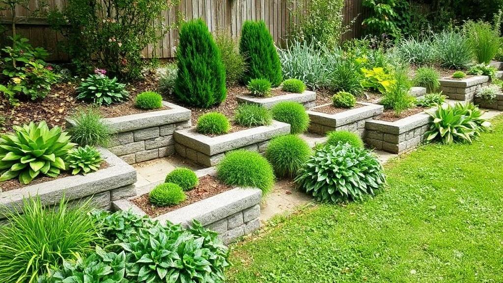 Hangsicherung im Garten – L-Steine, Gabionen und Bepflanzung