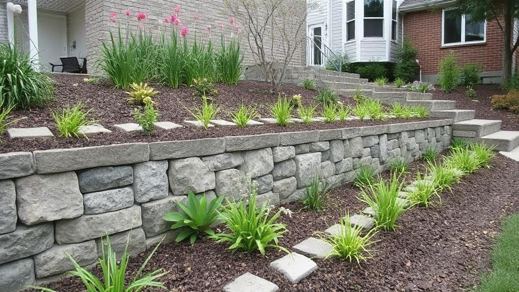 Hangsicherung im Garten – L-Steine, Gabionen und Bepflanzung. Prinzipien der Hangabsicherung: drei Bausteine im Einklang Hangsicherung im Garten – L-Steine, Gabionen und Bepflanzung. Prinzipien der Hangabsicherung: drei Bausteine im Einklang