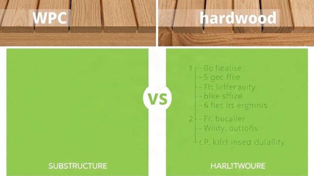 Terrassenbau mit WPC vs. Hartholz – Unterkonstruktion und Haltbarkeit. Materialprofil: WPC und Hartholz im Praxisvergleich