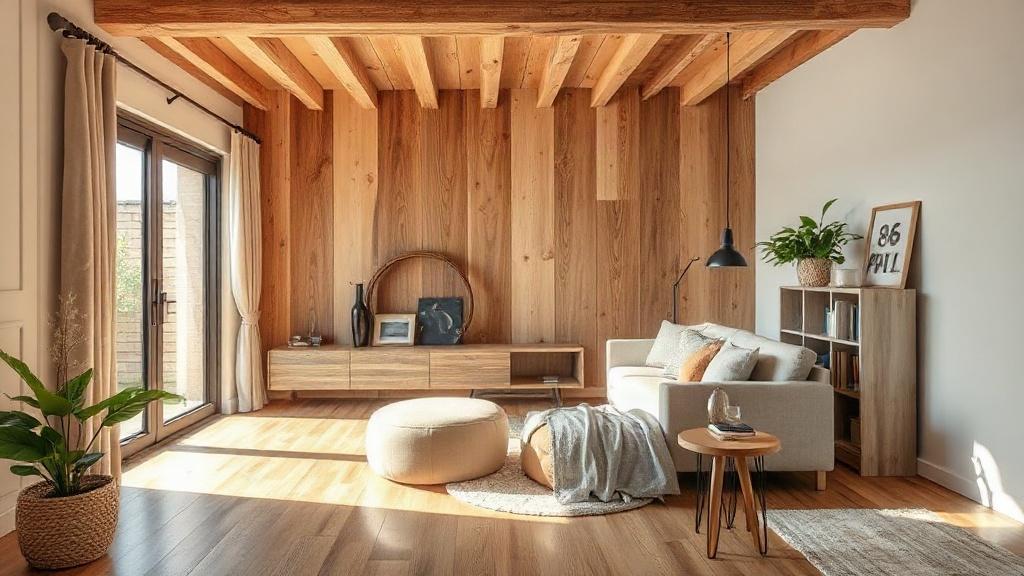 Wie unterschiedliche Holzarten in einem Raum harmonisch kombiniert werden können. Beispiele für konkrete Raumkonzepte